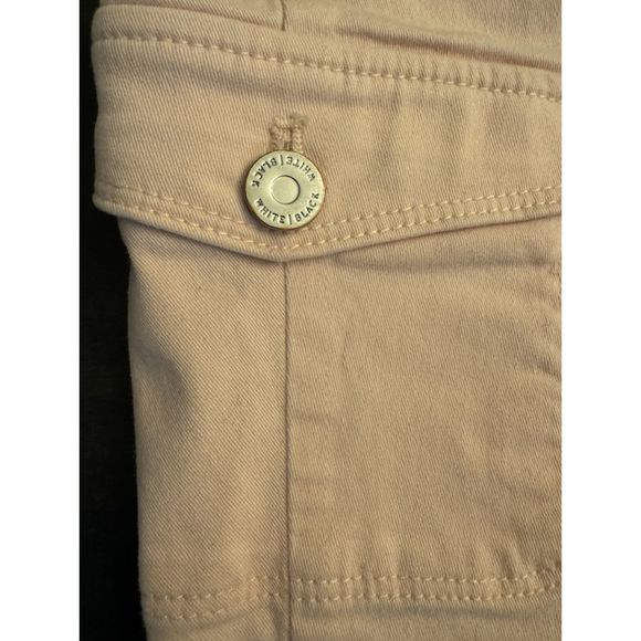 White House Black Market Skinny Cargo Pants- Baby Pink - Sz 4 - Picture 3 of 9